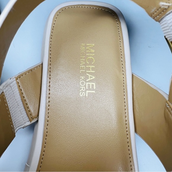 Michael Michael Kors Shawna Chain Sandals Cream 6 NWT - Picture 7 of 7
